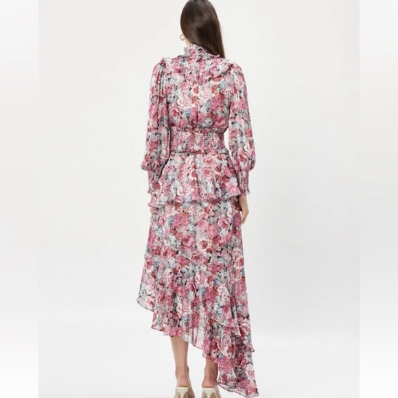 Elliatt Pink Floral Long Sleeve Dress - Picture 2 of 15